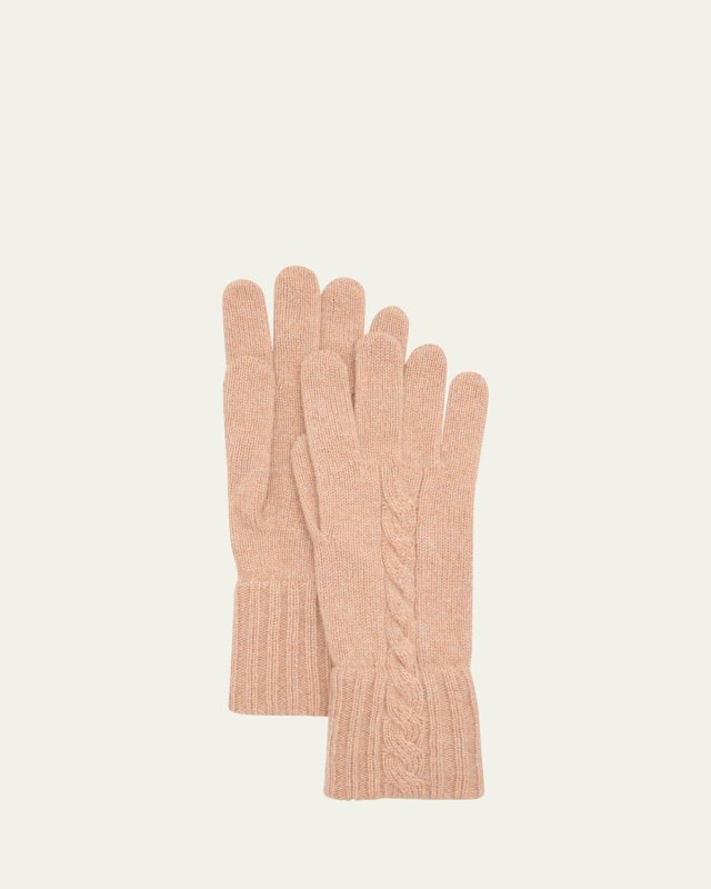 Short Knit Cashmere Gloves